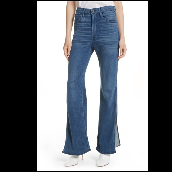 bootcut jeans with side slits